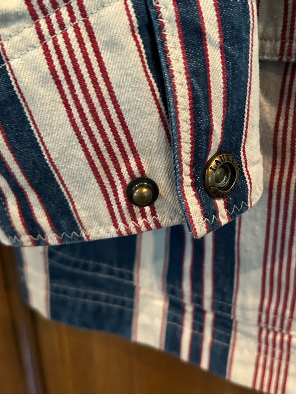 Lauren Jeans Company Striped Jacket in Navy, White & Red - Picture 6 of 7